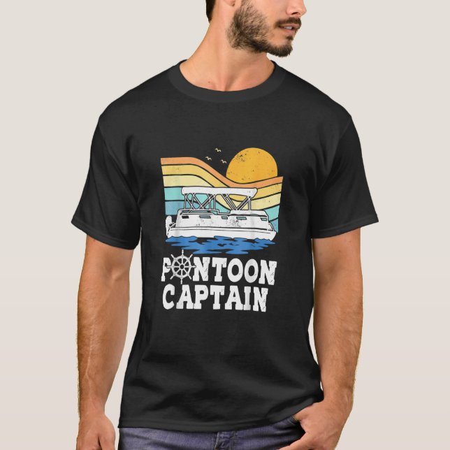 On The Toon Pontoon  Boat Boating Pontooning T-Shirt (Front)
