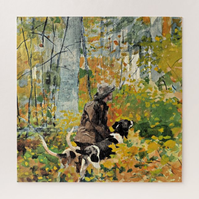 On the Trail, fine art by Winslow Homer Jigsaw Puzzle (Vertical)