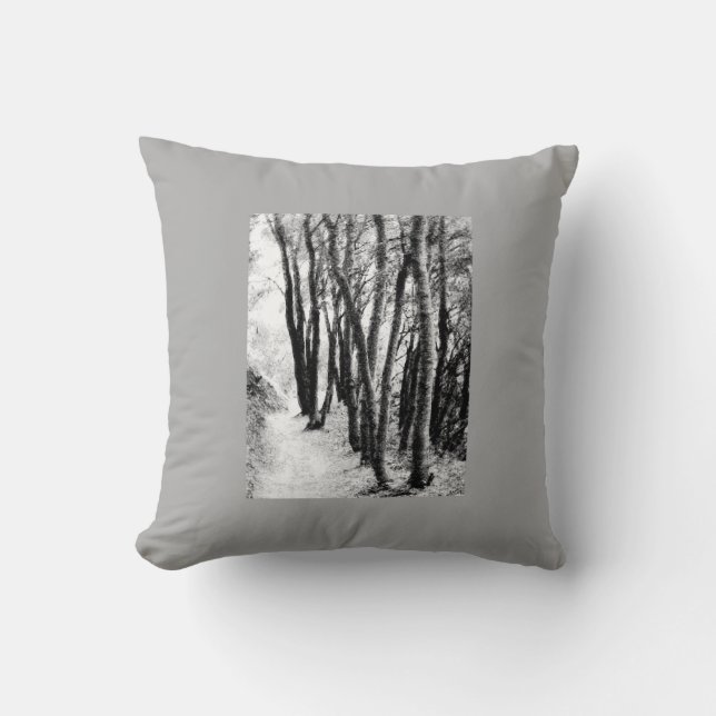 On the Trail Throw Pillow (Front)
