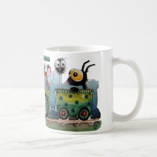 On the train coffee mug