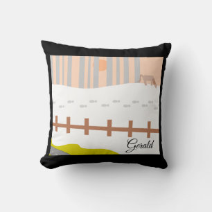 On the Way to Sioux Falls: Throw Pillow