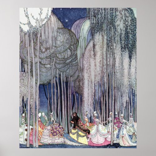 On the Way to the Dance by Kay Nielsen Poster