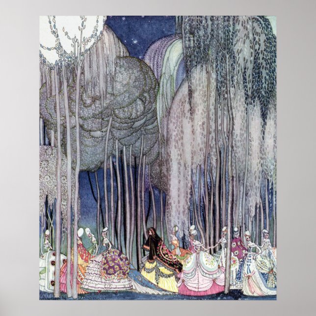 On the Way to the Dance by Kay Nielsen Poster (Front)