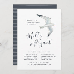 On the Wing Rehearsal Dinner Invitation