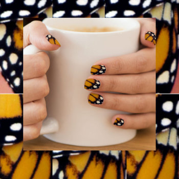 On The Wings Of A Monarch - Minx Nail Wraps by CatsEyeViewGifts at Zazzle