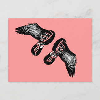 On the Wings of an athlete Running gift Postcard