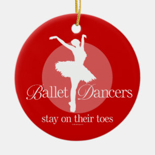 On Their Toes (Ballet) Ceramic Ornament