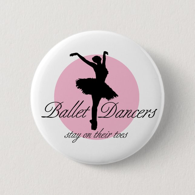 On Their Toes (Ballet) Pinback Button (Front)