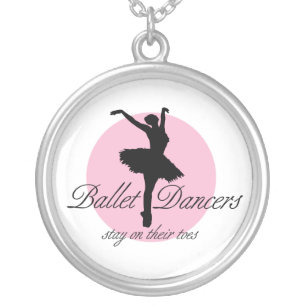 On Their Toes (Ballet) Silver Plated Necklace