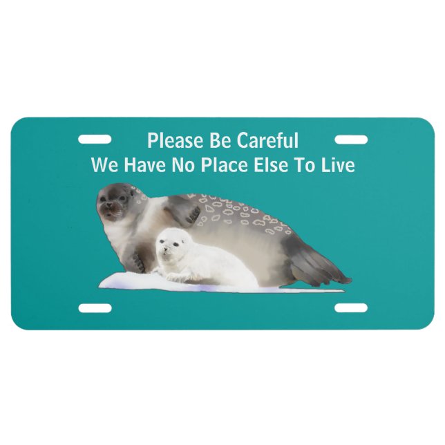 On Thin Ice License Plate (Front)