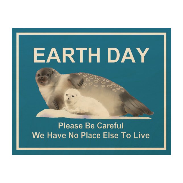 On Thin Ice Wood Wall Art (Front)