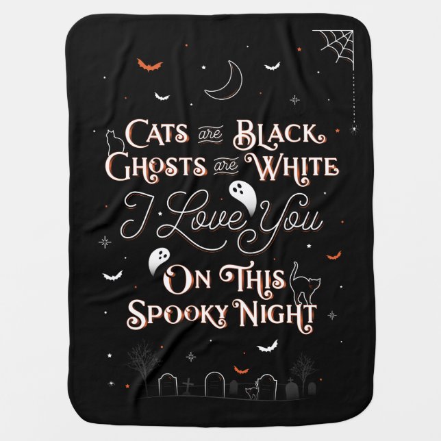 On This Spooky Night Baby Blanket (Front)