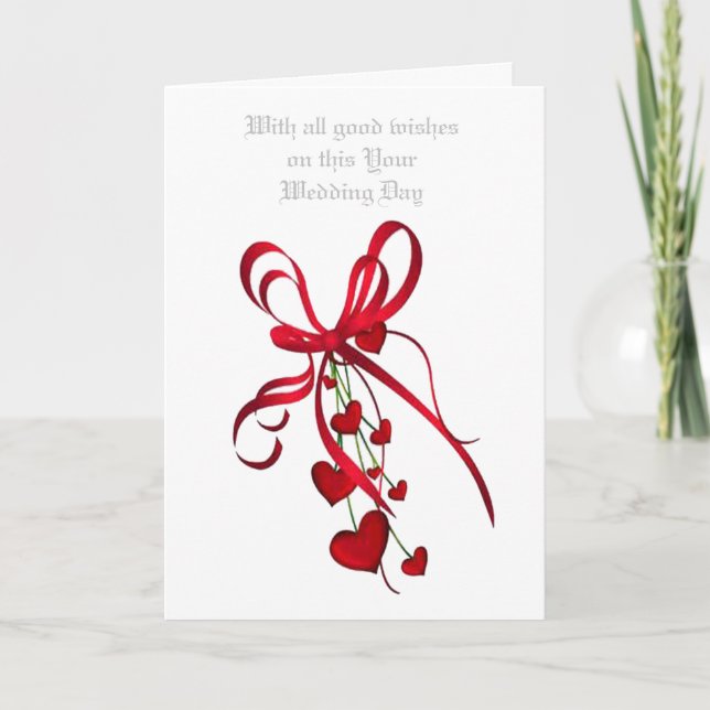 ON THIS YOUR WEDDING DAY CARD (Front)