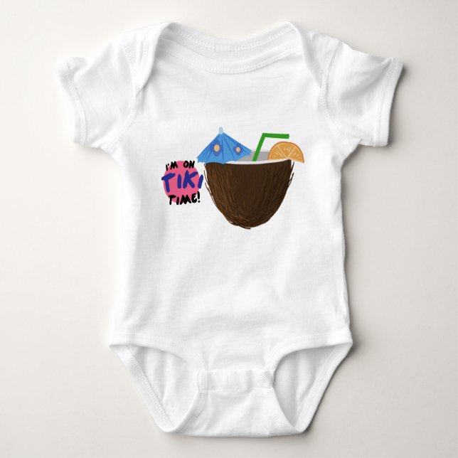On Tiki Time Baby Bodysuit (Front)