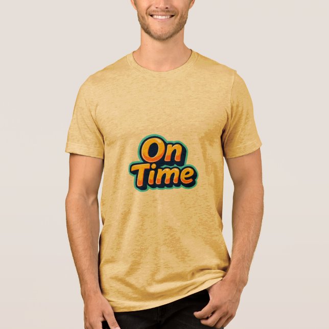 On Time Tri-Blend Shirt (Front)
