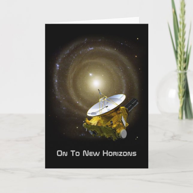 On To New Horizons Interstellar Spacecraft Card (Front)