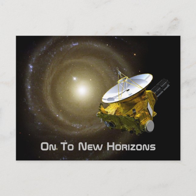 On To New Horizons Interstellar Spacecraft Postcard (Front)