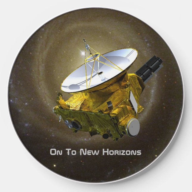 On To New Horizons Interstellar Spacecraft Wireless Charger (Front)
