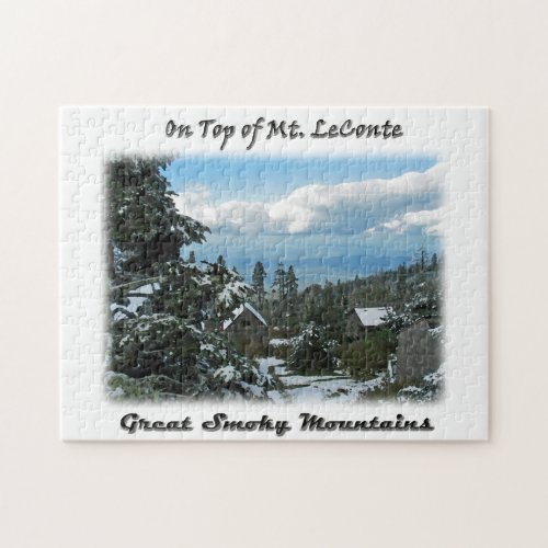 On Top of Mt LeConte GSM Photo Art Jigsaw Puzzle