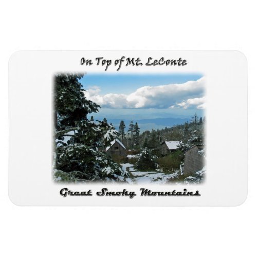 On Top of Mt LeConte GSM Photo Art Magnet