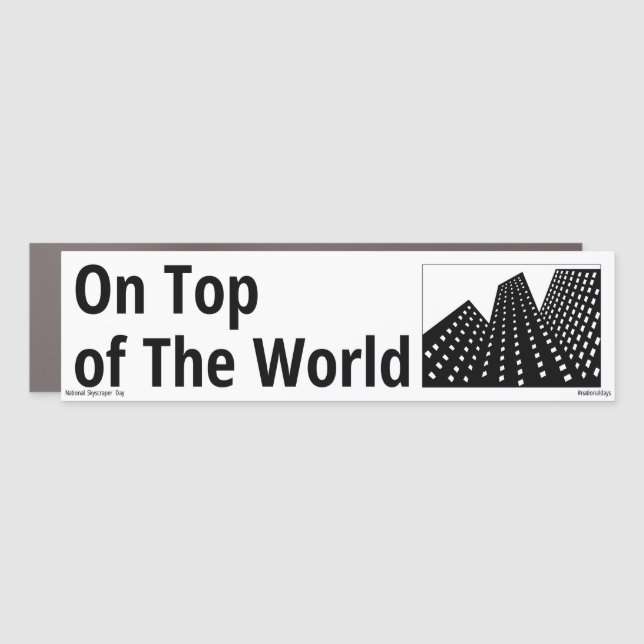 On Top of The World Car Magnet (Front)
