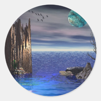 On top of the World Classic Round Sticker