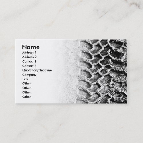 On Track Business Card Template