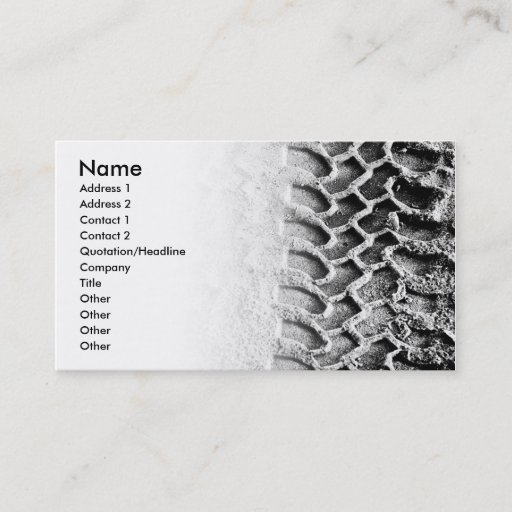 Customizable On Track Business Card Template