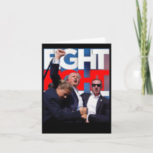 On Trump Fight For America Trump Undefeatable 1 Card