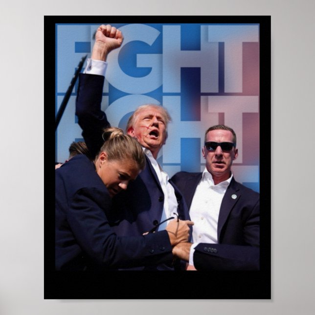 On Trump Fight For America Trump Undefeatable 4  Poster (Front)