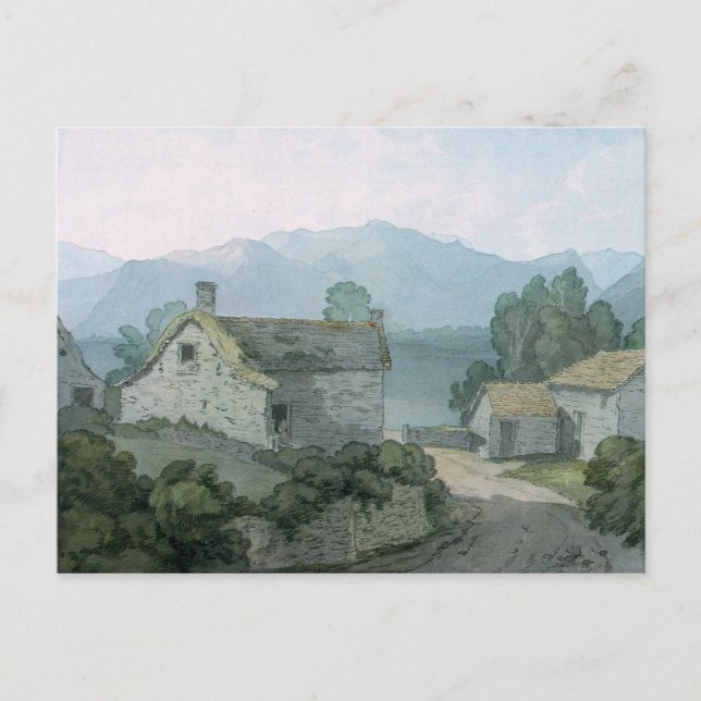 On Ullswater, Cumberland, 1791 Postcard (Front)