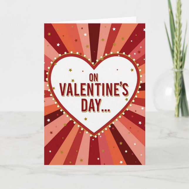 On Valentines Day Love Card (Front)