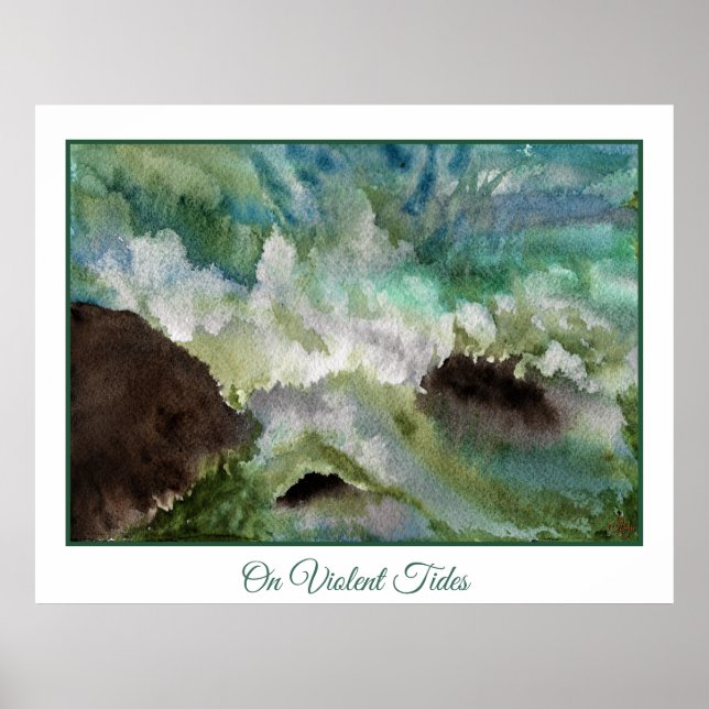 On Violent Tides Poster (Front)