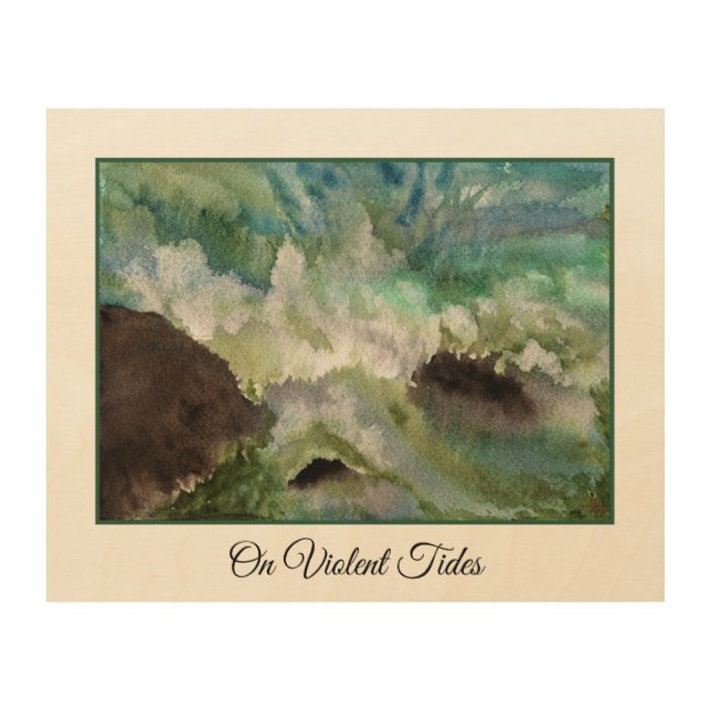On Violent Tides Wood Wall Art (Front)