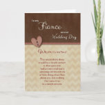 On Wedding Day To Fiance Why Do I Love You Card at Zazzle