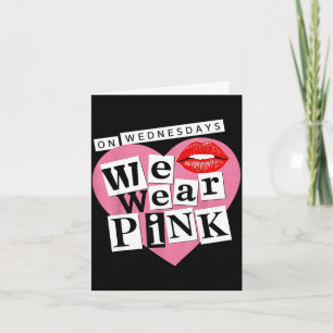 On Wednesday We Wear Nk Funny Valentine Card