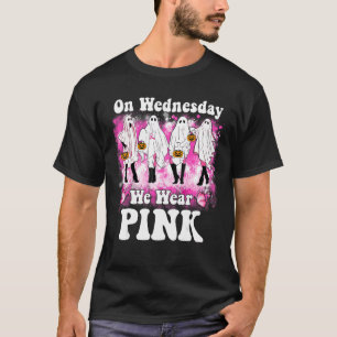On Wednesday We Wear Pink Ghost Dance Halloween T-Shirt