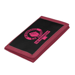 On Wednesdays we Smash the Patriarchy Women rights Trifold Wallet