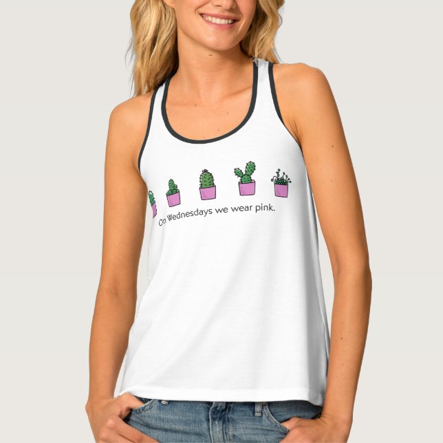 On Wednesdays We Wear Pink  Tank Top (Front)