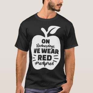 On Wednesdays We Wear Red  Red For Ed _1  T-Shirt