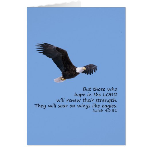 On Wings Like Eagles Card (Front)