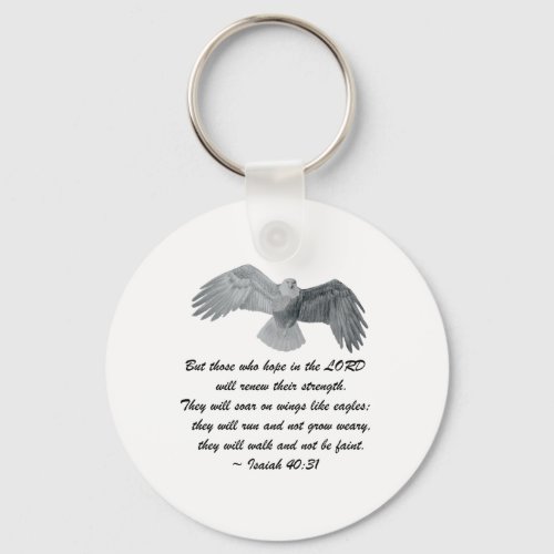 On wings like Eagles _ Is 4031 Keychain