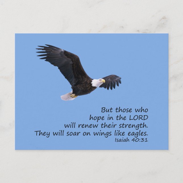 On Wings Like Eagles Postcard (Front)