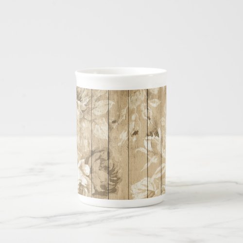 on_wood_vintage_wood_nostalgic bone china mug