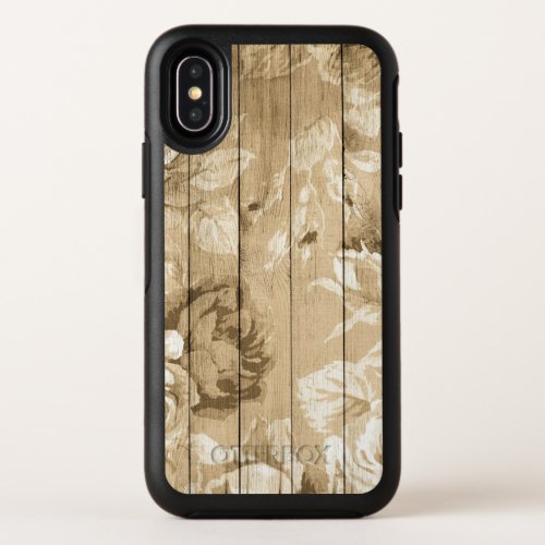 on_wood_vintage_wood_nostalgic OtterBox symmetry iPhone x case