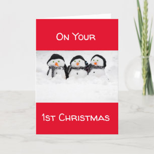 ON YOUR **1st CHRISTMAS** MERRY CHRISTMAS Holiday Card