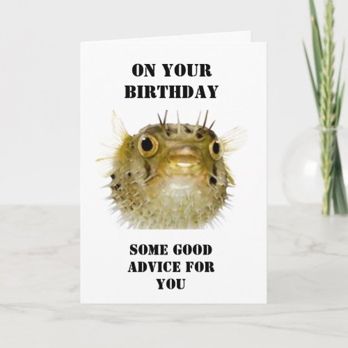 ON YOUR BIRTHDAY FANTASTIC FISHING ADVICE CARD