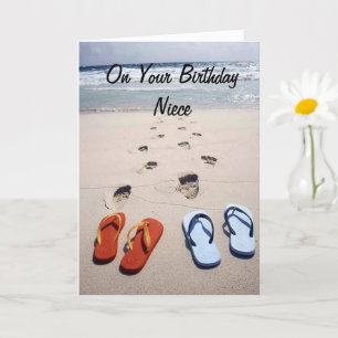 ON YOUR BIRTHDAY **NIECE** BEACH STYLE CARD