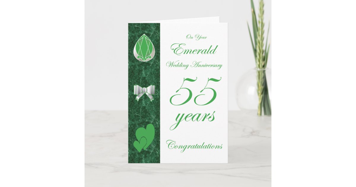 emerald anniversary card