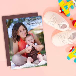 On Your First Mother’s Day Custom Photo Flat Card